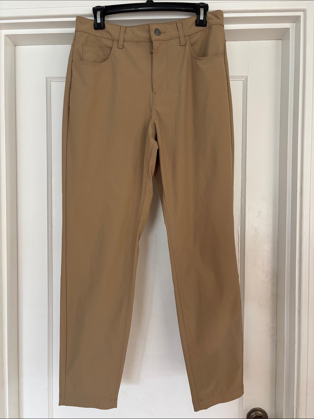 Fabletics The Don 5-pocket tech chino pant, tan - Picture 2 of 4